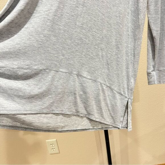 INC Heather Grey Tunic with Peplum Hem Large - Picture 5 of 9